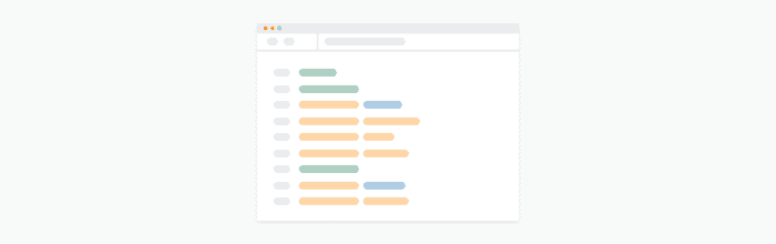 An abstract skeleton of an application